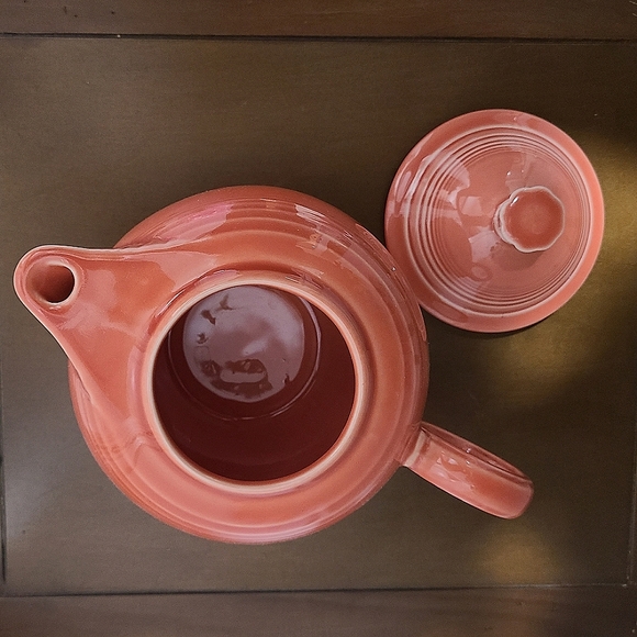 Fiesta Tablewear Co. Full Size 44oz Persimmon Covered Ceramic Teapot - Picture 5 of 16